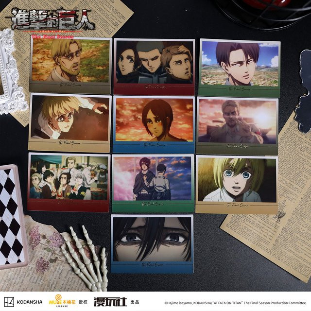 XINGHEDONGMAN Attack on Titan Fotopapier, 10-teiliges Set, bunt - Bild 1