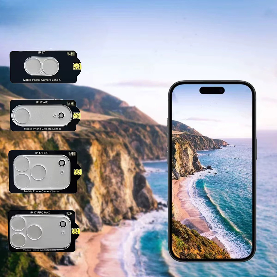 3er-Set Panbon HD Kamera-Objektivglas für iPhone 17 Pro Max, 17 Air und 17 Pro, transparente Objektivschutzabdeckung - Bild 3