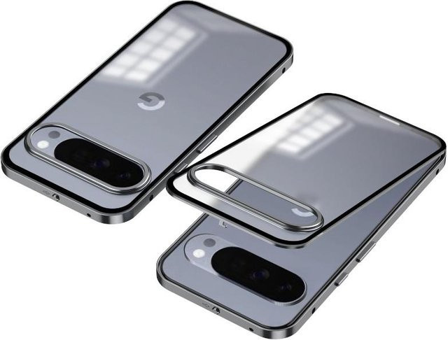 Stoßfeste Linsenschutzhülle aus Metalllegierung und gehärtetem Glas für Google Pixel 10 Pro XL und Pixel 9 Pro XL, Transparent - Bild 1