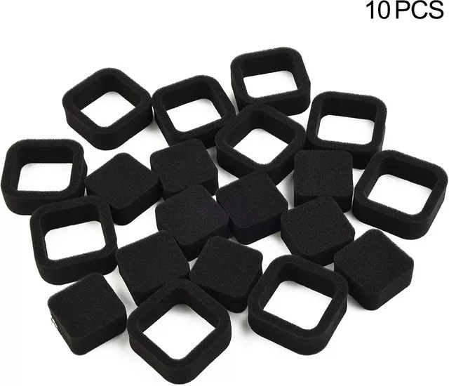 10er Set Luftfilter für TH23D String Trimmer in Schwarz von DAZZLEEX - Bild 1