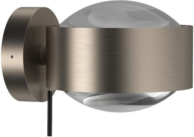 Top Light Puk Maxx Wall LED-Wandleuchte in Nickel matt mit Glaslinsen und warmweißem Licht (2700K) - Bild 1