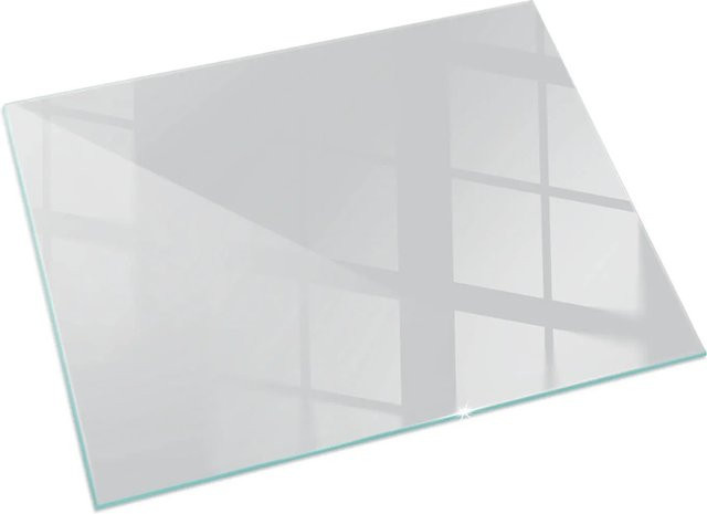 Tulup Glasplatte für Kamin in Grau, Rechteck, B: 60 cm, T: 40 cm - Bild 1
