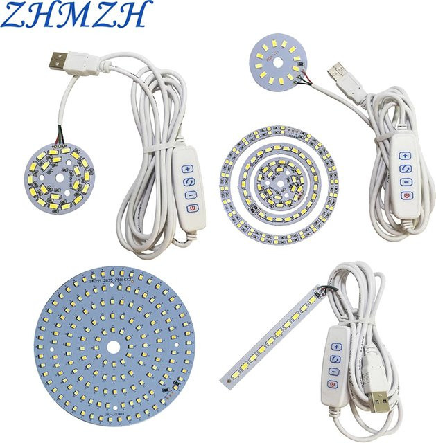 ZHMZH Dimmbare LED-Chip-Lichtperlen für DIY-Projekte, Dreifarbig Einstellbar (Weiß, Warmweiß), 3000-6500K, DC5V - Bild 1