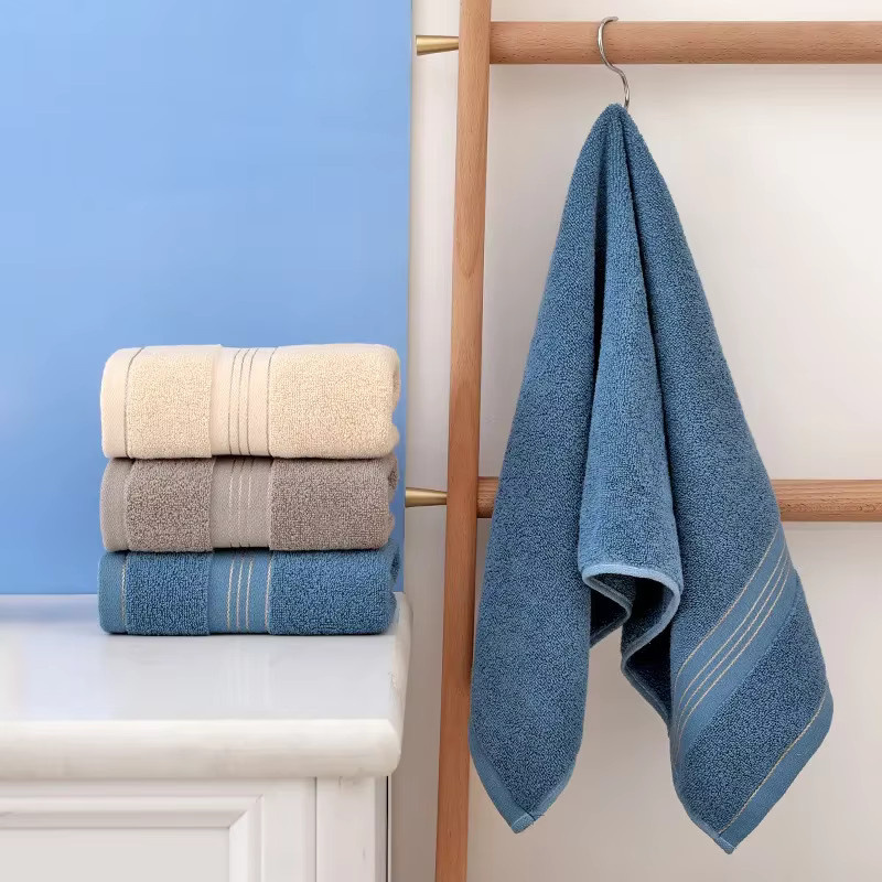 Verdicktes Baumwollhandtuch in Blau für Erwachsene und Kinder mit starker Wasseraufnahme - Bild 3