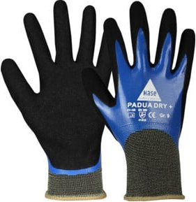 Hase Montagehandschuhe Padua Dry+ in Blau, Größe 10, aus Nylon mit Nitrilbeschichtung - Bild 1