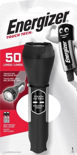 Energizer Touch Tech LED Taschenlampe in Schwarz, batteriebetrieben mit 50 lm Lichtstärke - Bild 1