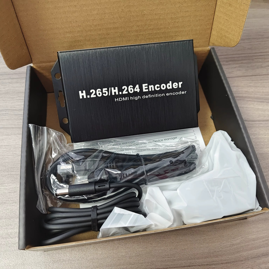 Tuoying HD-Audio-Video-Encoder mit H.265/H.264 HD-zu-IP-Konvertierung, PoE-Betrieb, Loop-Out-Funktion und Multi-Plattform-Live-Streaming in Schwarz - Bild 4