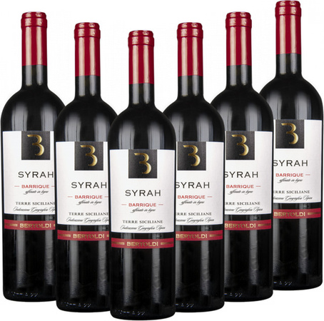 Bertoldi Syrah Barrique IGT trocken Rotwein 6 x 0,75 l