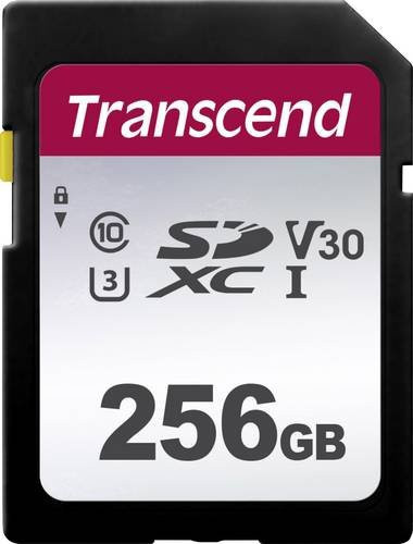 Transcend Premium 300S SDXC-Speicherkarte 256GB, Class 10, UHS-I, UHS-Class 3, v30, Schwarz - Bild 1