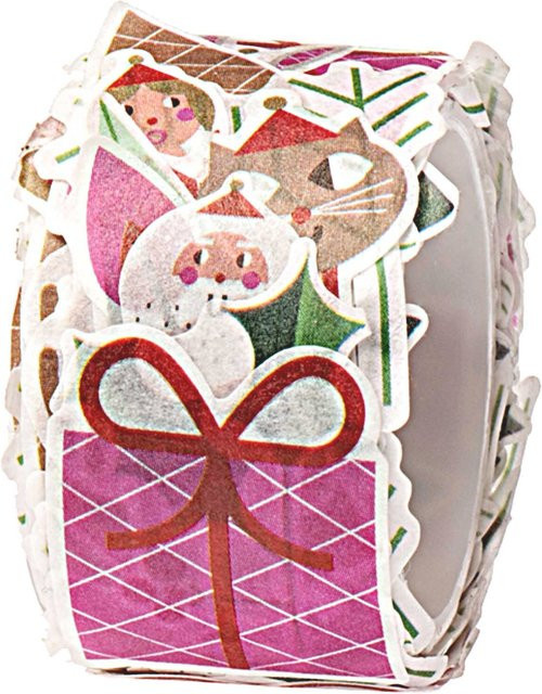 Rico Design Paper Poetry Washisticker mit Weihnachtsmotiven in Multicolor, 200 Stück aus Reispapier - Bild 1