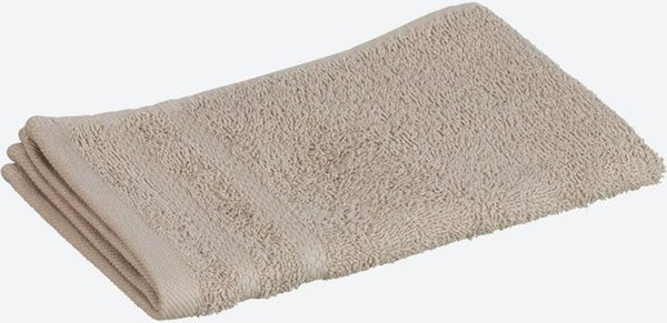 NKD Frottee-Gästetuch CLASSIC aus Baumwolle mit Bordüre, Weiß oder Beige, Breite: 30 cm, Höhe: 50 cm