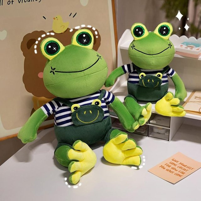 Cartoon Frosch Plüschtier, Stofftier, 50cm, ab 14 Jahre - Bild 1