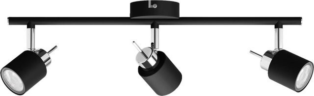 Philips Spot Meranti 3-flammige LED-Deckenleuchte in Schwarz, dimmbar und verstellbar, GU10 35 W - Bild 1