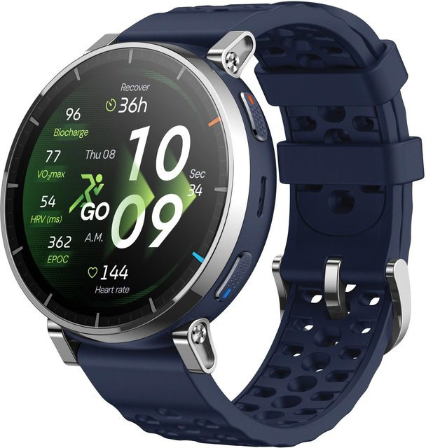 Amazfit Smartwatch, Atlas Blue, Saphirglas, Silikon, Unisex - Bild 1