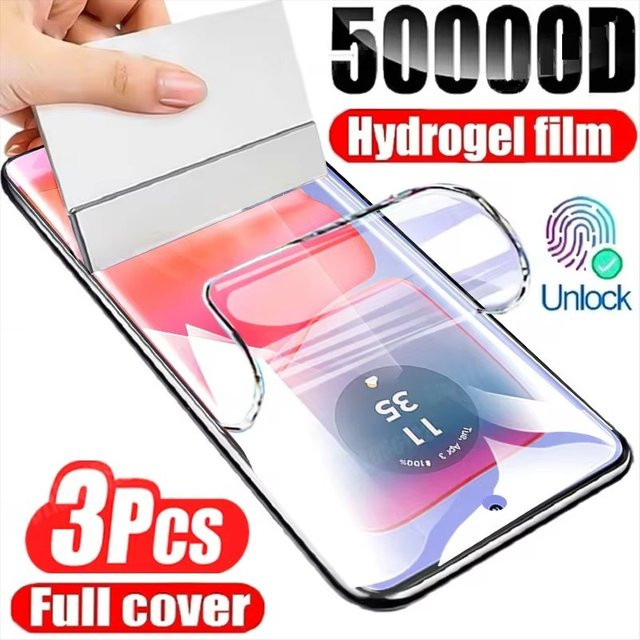 3er-Pack Hydrogel Displayschutzfolien für Motorola Edge 60 Fusion, Edge 50, 40, 30 Ultra Plus sowie Moto G85, G84, G75, G55, G45, G35, G14 in Transparent - Bild 1