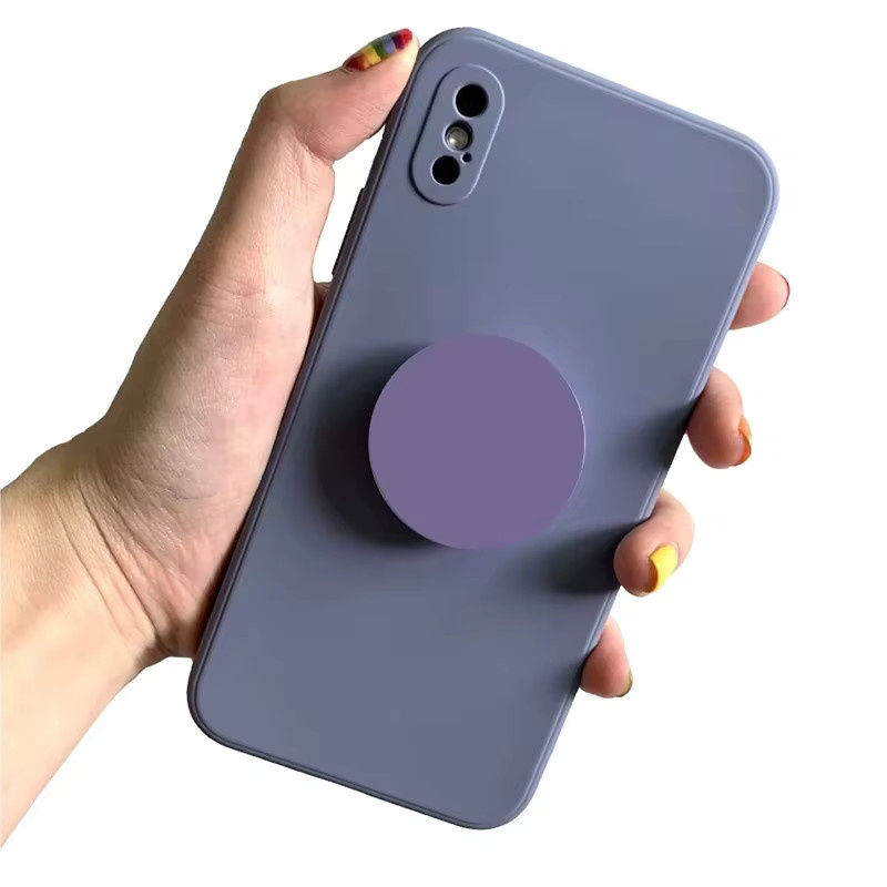 Runder faltbarer und erweiterbarer Fingergriff-Handyhalter in Schwarz für iPhone, Huawei und Xiaomi - Bild 5