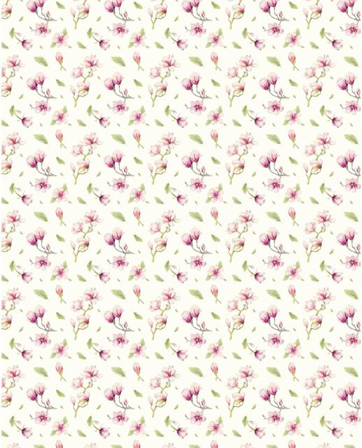 Komar Fototapete Vlies Magnolia Multicolor B: 200 cm, H: 250 cm - Bild 1