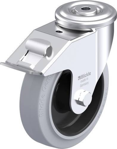 Blickle LER-POEV 160XR-FI-SG Stahlblech-Lenkrolle in Grau und Schwarz mit 160 mm Rad-Durchmesser und 300 kg Tragfähigkeit - Bild 1