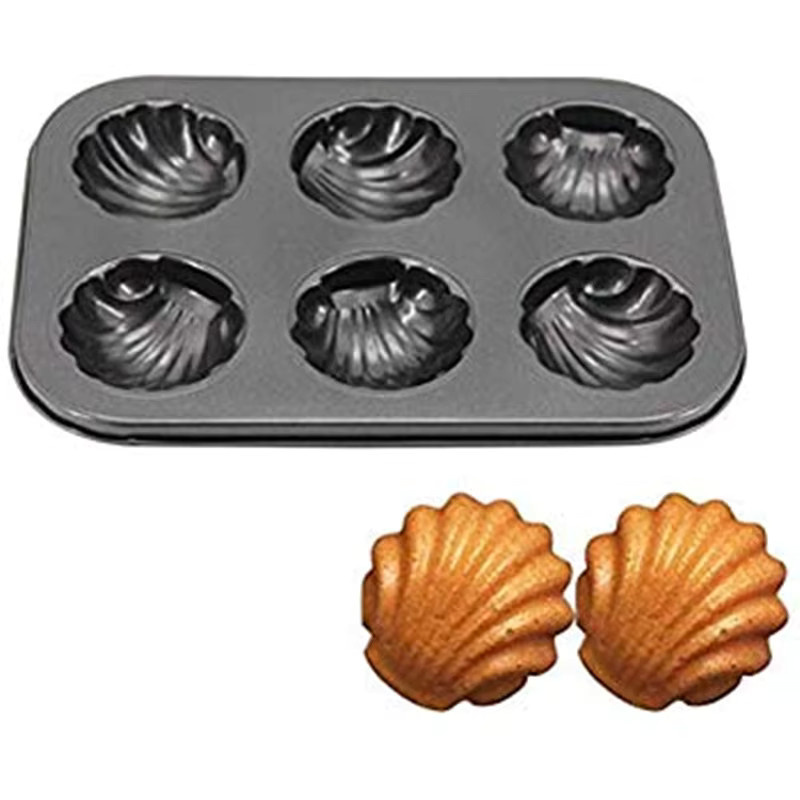 Aihogard Edelstahl Muffin Form und Brotbackform für französisches Brot in Grau - Bild 2