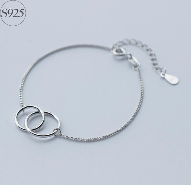 Wucifang Jewelry Kettenarmband 925 Silber, Damen, grau - Bild 1