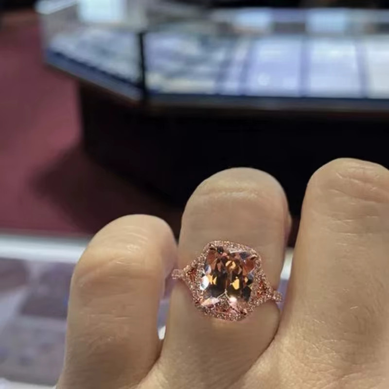 Huitan Verlobungsring, Roségold, Zirkonia, Damen - Bild 2