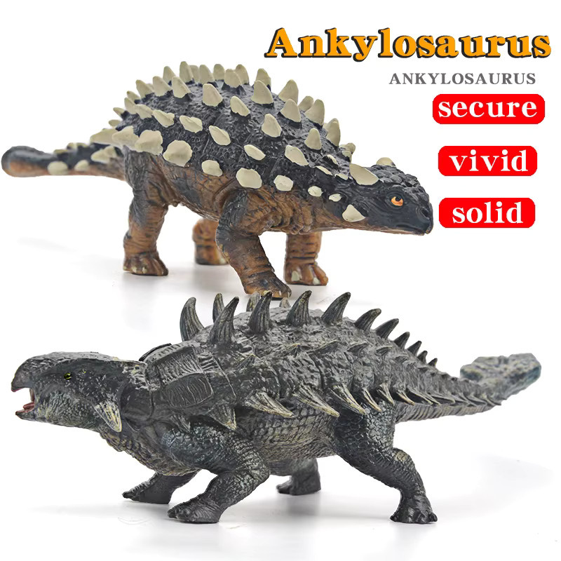 XIALIBAOMOWAN Prähistorische Jurassic Ankylosaurier Saichania Dinosaurier Modell, Actionfigur, Kunststoff - Bild 2