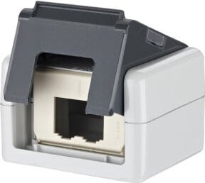 Metz Connect IP20 AP-Gehäuse grau mit PK-Auslass unbestückt - Bild 1