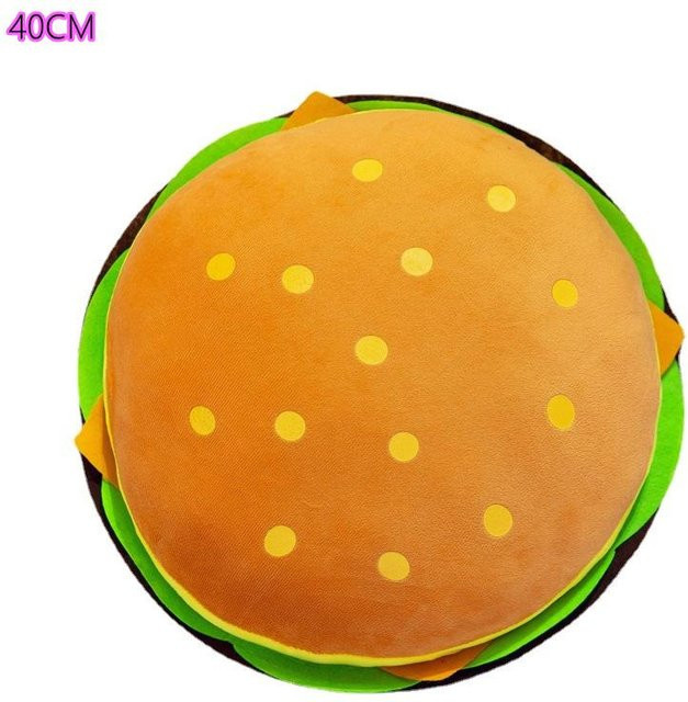 Yiran Health & Beauty Fast-Food-Plüschtier-Set, Burger, Pizza und Pommes, ab 3 Jahren - Bild 1