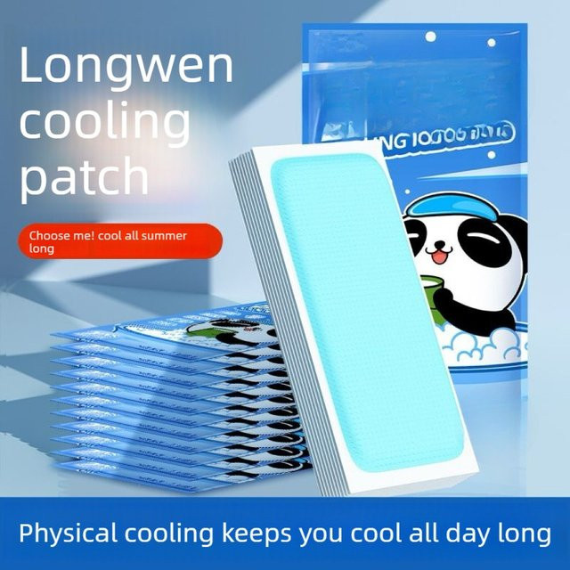 QHSPE Sommer-Kühlgel-Patches zur Wärmeentlastung und Sonnenstich-Prävention in Blau - Bild 1