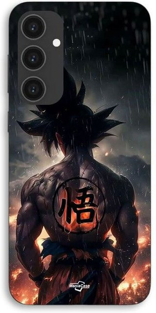 Maniacase Handyhülle für Samsung Galaxy S25 FE Dragon Ball Goku Kanji Weisheit Fan-Art in Schwarz - Bild 1