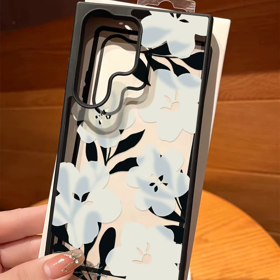 Transparente Blumen-Handyhülle mit Lanyard für Samsung Galaxy S25 S26 Ultra S24 FE S23 A56 5G A16 A55 A54 A36 A26 A17 A07 A35 - Bild 4