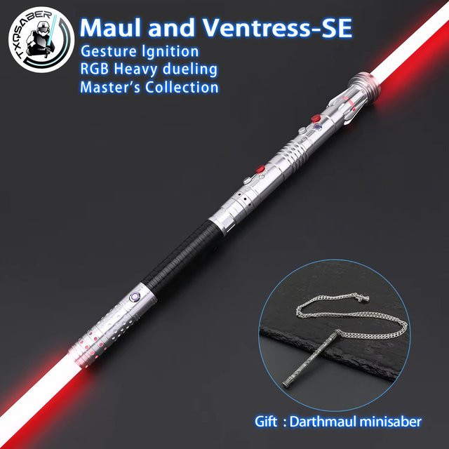 TXQSABER Darth Maul Ventress Lichtschwert, Neo Pixel, Smooth Swing - Bild 1