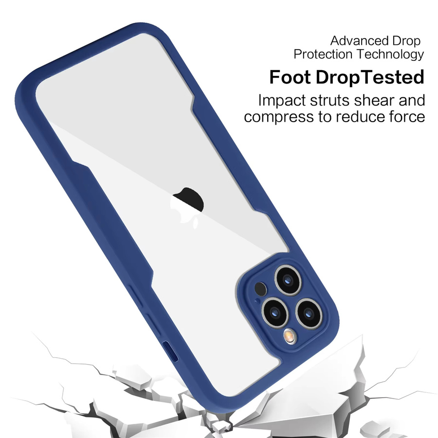 szHAIyu Stoßfeste 360° Transparente Handyhülle mit Kameraschutz und Vollbildschirmschutz für iPhone 17 Air 16 15 14 13 12 11 Pro Max XR 7 8 Plus - Bild 3