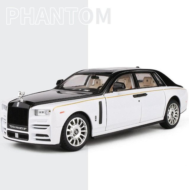 Linyi toy car Rolls Royce Phantom Modellauto, 1:22, Metall, mit Licht und Sound, ab 18 Jahren - Bild 1