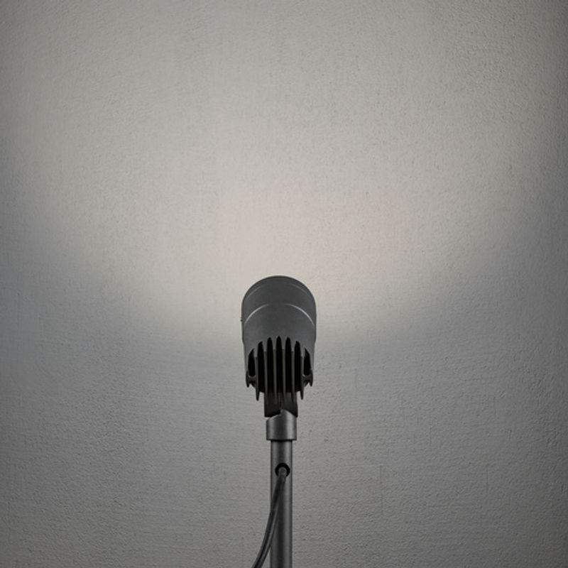 Konstsmide Bodenspot Andria LED Außenleuchte aus Aluminium in Grau mit fest installiertem Leuchtmittel - Bild 2
