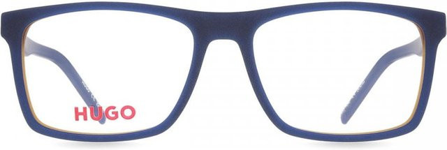 Hugo HG 1198 DCD Korrektionsbrille, Herren, Vollrand, rechteckig, Kunststoff, blue yellow - Bild 1