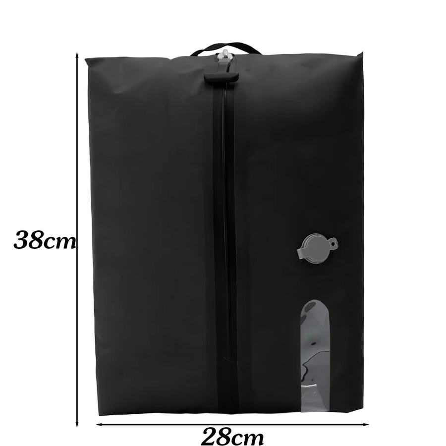 HOCOSHINE Reise Vakuum Dichtungstaschen zur Kleidungslagerung, wiederverwendbare Kompressionsbeutel für Koffer und Rucksack, Schwarz - Bild 6