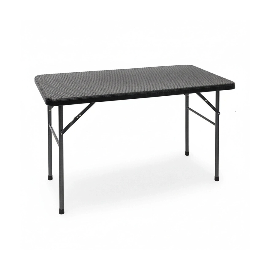 Relaxdays Gartentisch rechteckig in Rattan-Optik aus Kunststoff, schwarz, B/T/H: 121,5 x 74 x 61,5 cm - Bild 2