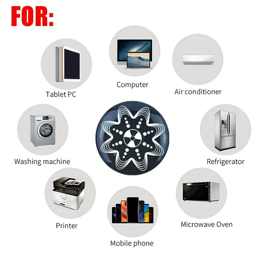 Universeller Anti-Strahlung Aufkleber als EMK-Schutz und EMR-Blocker für Handy, PC und Laptop - Bild 2