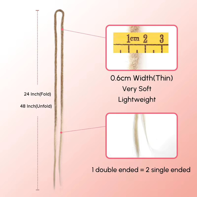 Suri Hair Dreadlock-Erweiterungen, 10-Stränge, synthetisch, Ombre Blonde, Damen - Bild 2