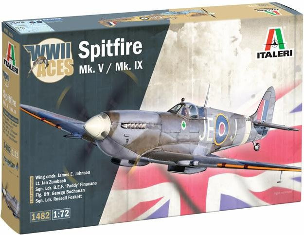 Italeri RAF Spitfire Mk.V / Mk.IX Aces, Modellfahrzeug, 1:72 - Bild 1