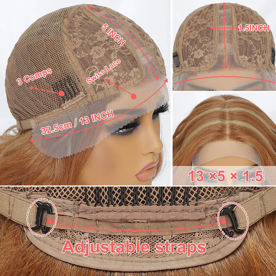 YOKAS Latisha Lace-Front-Perücke, synthetisch, 24 Zoll, Damen - Bild 3