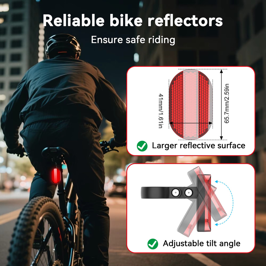 Samsung SmartTag2 Fahrradhalterung mit IPX8 Wasserdichtigkeit und verdeckten Reflektoren in Schwarz - Bild 5