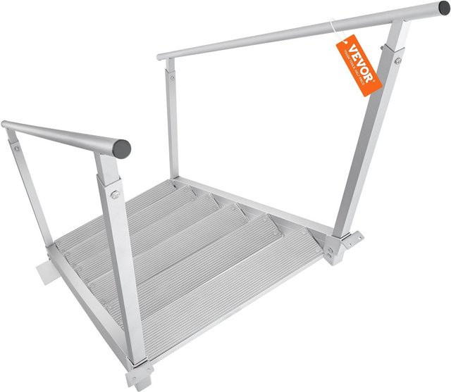 Buying Solutions MB Aluminium Bootsstegleiter in Silber, 6 Stufen, höhenverstellbar (43-51 Zoll) - Bild 1