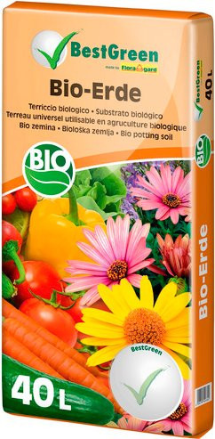 FLORAGARD Blumenerde Best Green, 40,0 l, braun - Bild 1