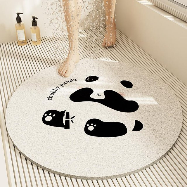 Rutschfeste Badezimmer Matte von Yiran Furniture in runder Form, ideal für Dusche und WC, B/T: 50 x 50 cm - Bild 1