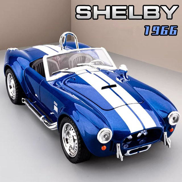 RMZ city Shelby Cobra Supra, Modell, 1:22, Metall, mit Musik - Bild 1