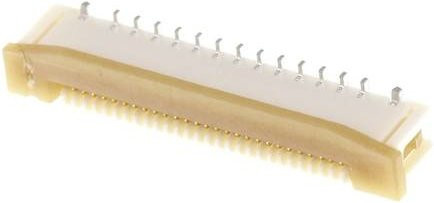 Molex FFC/FPC-Anschluss 27-polig in Weiß mit Goldkontakten, Rastermaß 0,50 mm, Artikelnummer 525592752, Tape on Full Reel - Bild 1