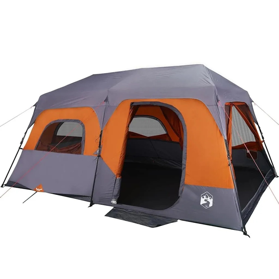 vidaXL Familienzelt für 9 Personen in Grau und Orange, wasserdicht mit Quick Release System, Artikelnummer 94300 - Bild 2