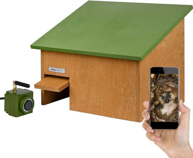 Dobar Igelhaus Digi mit Kamera und App, FSC, Grün, B/T/H: 40 x 32 x 31 cm - Bild 1